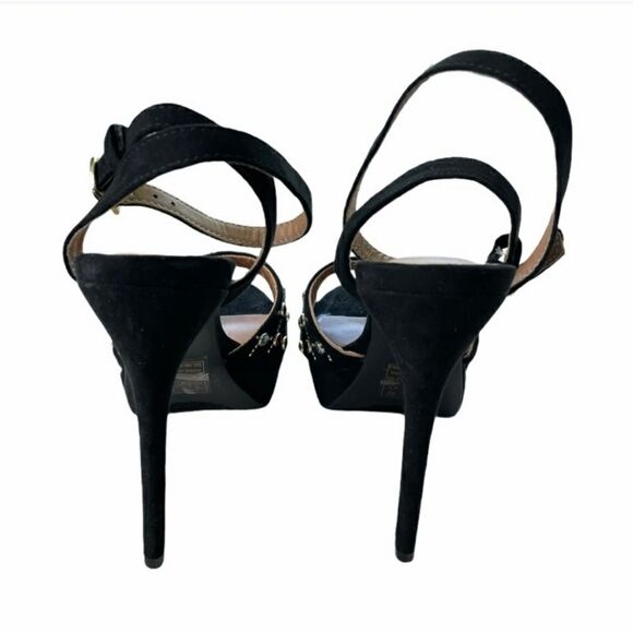 BRAND NEW QUPID JEWEL HIGH HEEL STILETTOS ADJUSTABLE ANKLE STRAP OPEN TOE SANDAL - Picture 15 of 16